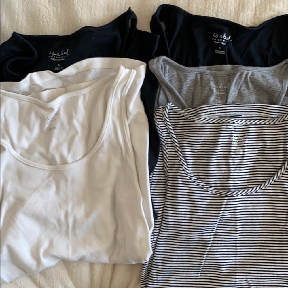 Set of 5 Maternity tank tops